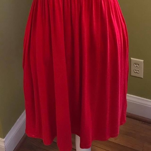 Red Razorback Sleeveless Dress w/Pockets - Picture 2 of 2